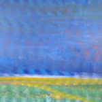 Acryl schilderij, Maya Wildevuur, Ode aan Emil Nolde, 1991